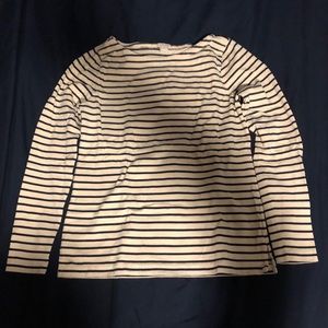 J-Crew Striped Long Sleeved Shirt